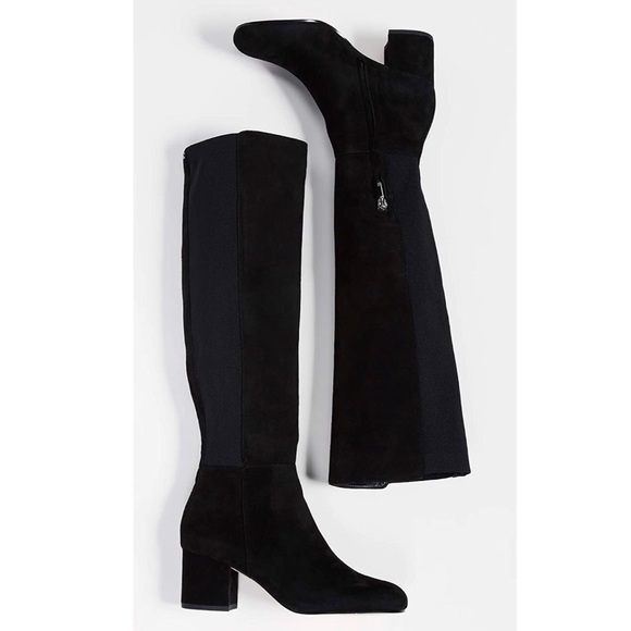 Sam Edelman Valda Black Suede Boots - Picture 3 of 4